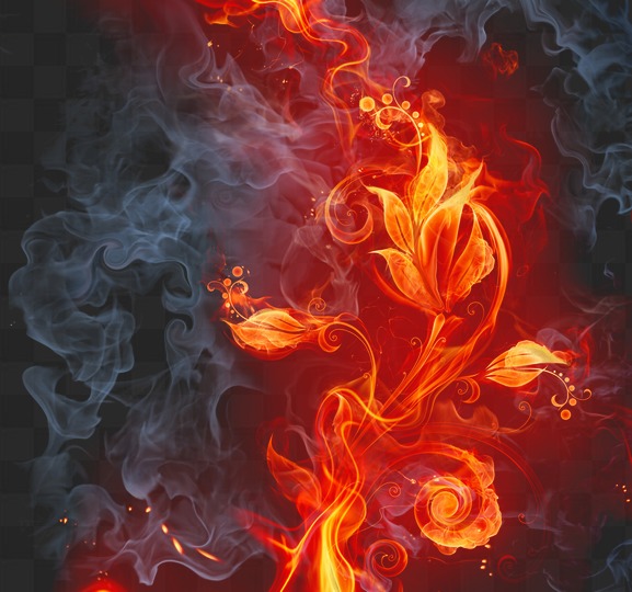 Обновлено 27 PNG: Огонь, Огненные цветы, сердца, PNG, Огненная любовь и рамки, прозрачный фон