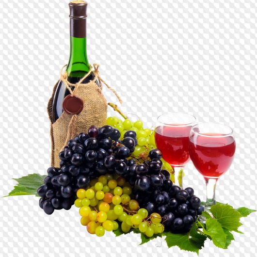 Бутылки и бокалы с вином, PNG изображения