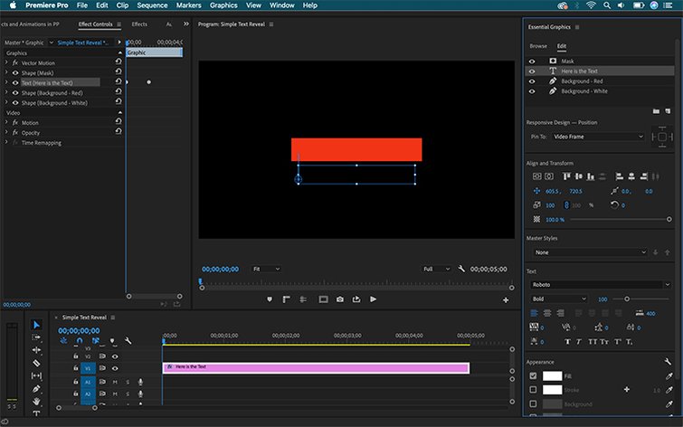 How to Create Text Effects and Animations in Premiere Pro - Animate and Text Background