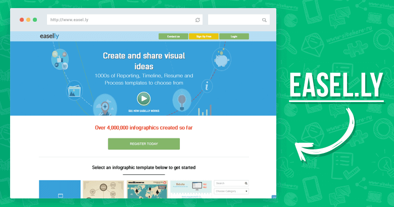Создание инфографики онлайн с помощью Easel.ly