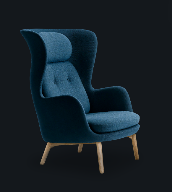 Стильное синее кресло