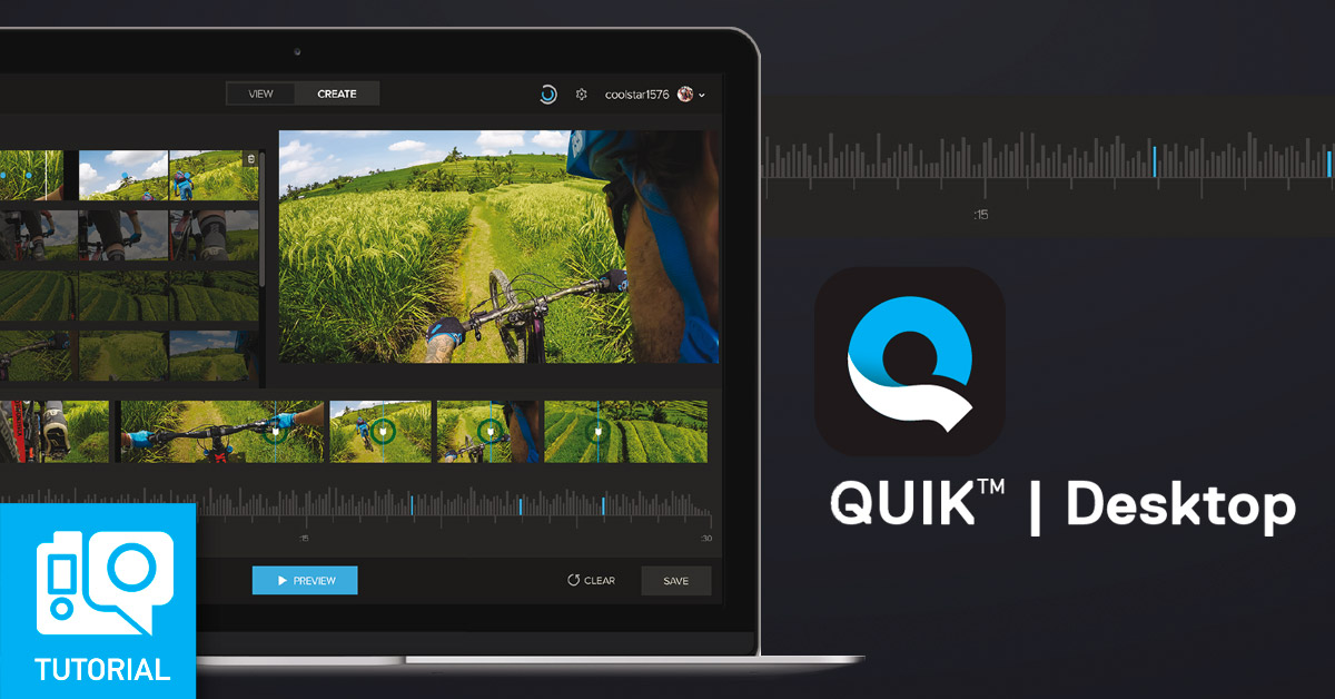 quik desktop video editor