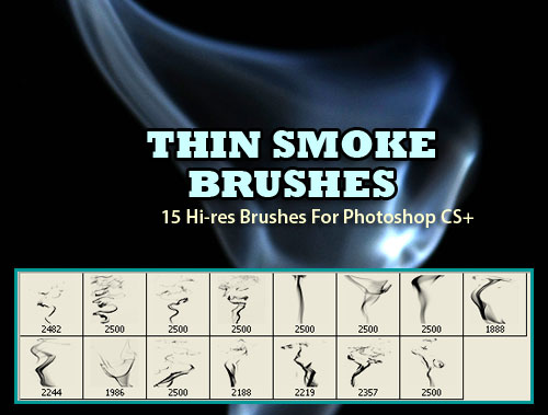 thin smoke brushes