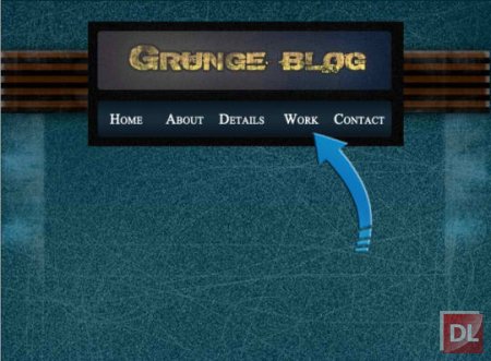 Создай шаблон блога в стиле гранж